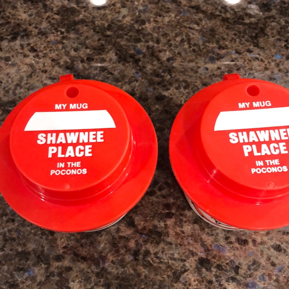 Plastic Mugs with Handle & Straw Holder - Picture 2 of 5